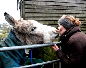Kelly and Barney, he is soooo cute, he gives the best kisses!