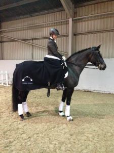 Caluna modelling her Hird & Partners rug kindly given to us from our vets, who, it has to be said are amazing!